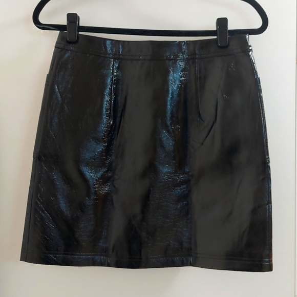 Black Patent Skirt - Picture 2 of 3